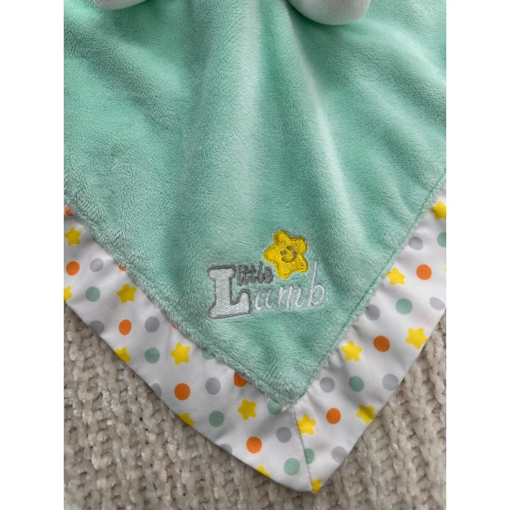 Garanimals Little Lamb Baby Security Blanket Mint Green Satin‎ Lovey Easter